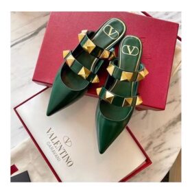 Valentino Roman Stud Flat Mule