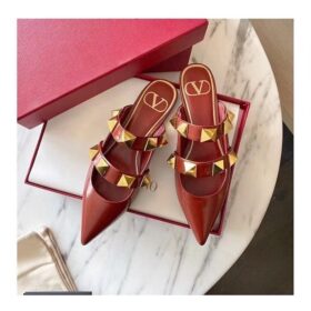 Valentino Roman Stud Flat Mule