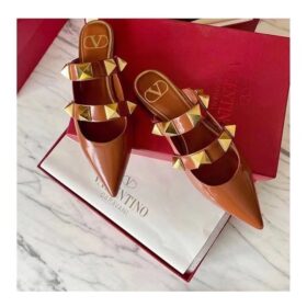 Valentino Roman Stud Flat Mule