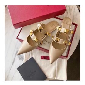 Valentino Roman Stud Flat Mule