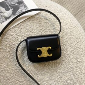Celine Mini Bag Triomphe Shiny Calfskin
