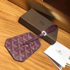 Goyard Luggage Tag Maroon