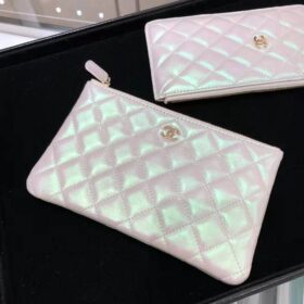 Chanel Small Pouch Iridescent White