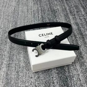 Celine Triomphe Leather Belt