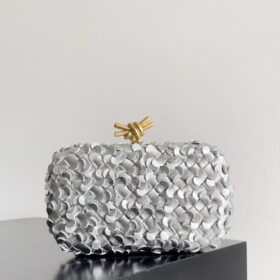 BV Knot Minaudiere Silver