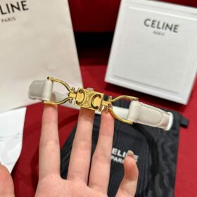 Celine Small Block Triomphe Belt