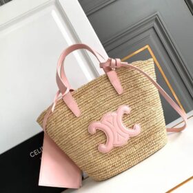 Celine Teen Raffia Tote