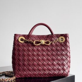 BV Small Andiamo Bag With Chain
