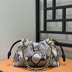 Loewe Flamenco Python Small Purse Bag