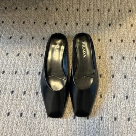 Prada Brushed Leather Mules