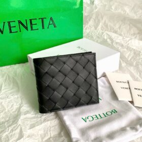 BV Intrecciato Bi-Fold Wallet