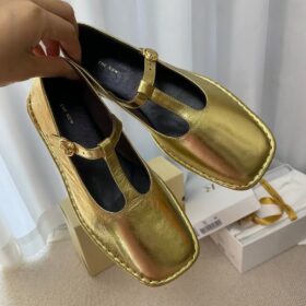 The Row Square T-Strap Flat