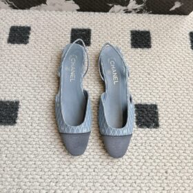 Chanel Slingbacks Denim
