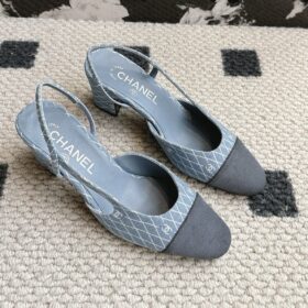 Chanel Slingbacks Denim