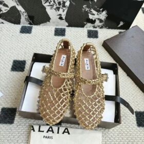 Alaia Ballet Flats Braided Lambskin