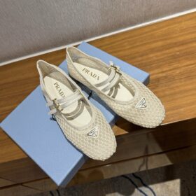 Prada Mesh Fabric Ballerina