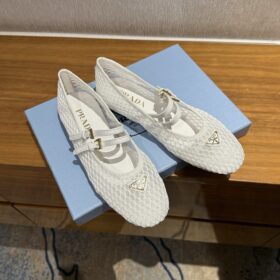 Prada Mesh Fabric Ballerina