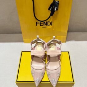 Fendi High-Heeled Slingbacks