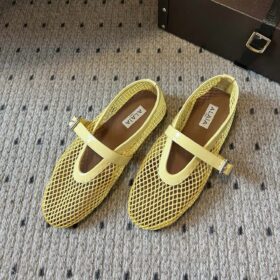 Alaia Fishnet Ballet Flats